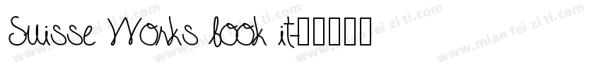 Suisse Works book it字体转换